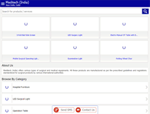 Tablet Screenshot of meditech-india.com